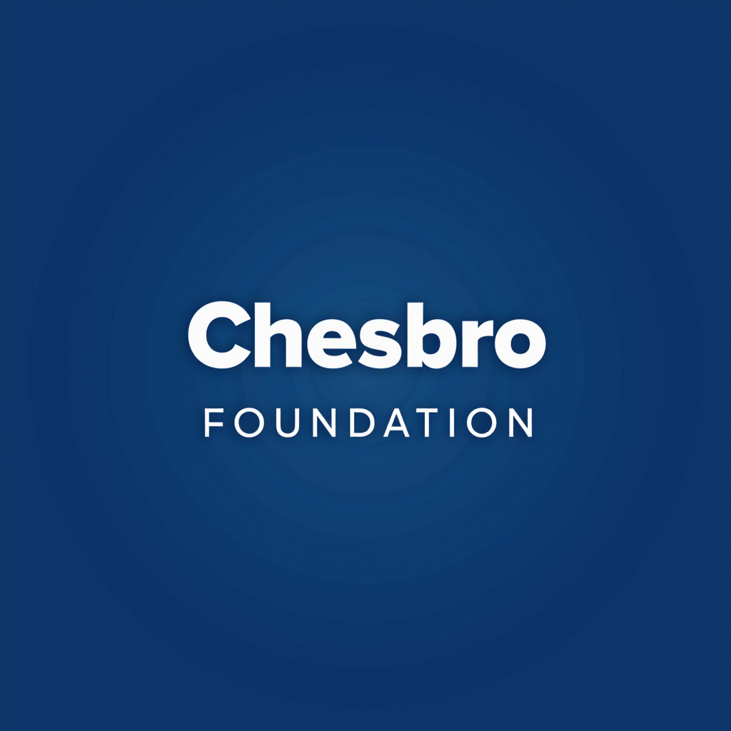 Chesbro Foundation logo - Professional grantmaking foundation emblem with deep trust blue background and white text