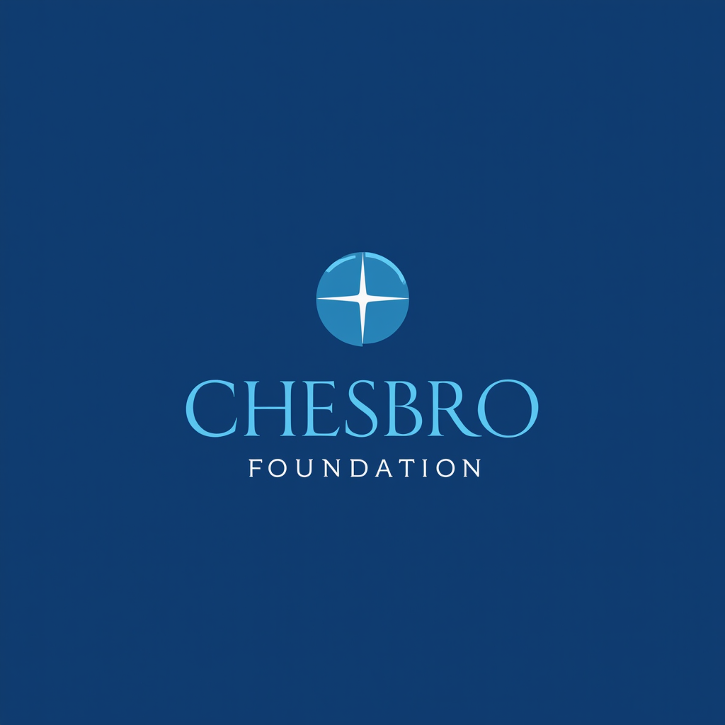 Chesbro Foundation logo - Professional grantmaking foundation emblem with deep trust blue background and white text