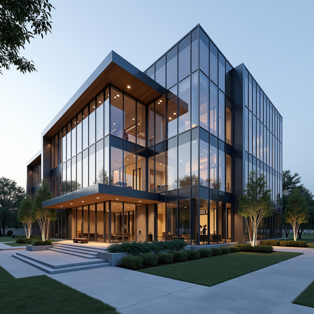 Modern Chesbro Foundation headquarters building in Dallas, Texas, featuring contemporary architecture with glass facades and professional landscaping