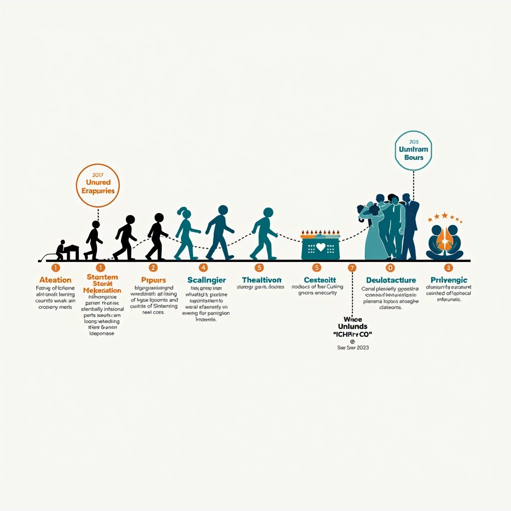 Timeline visualization showing the evolution of philanthropic grantmaking from traditional charity to strategic philanthropy, with icons representing equity, collaboration, and community engagement, modern infographic style